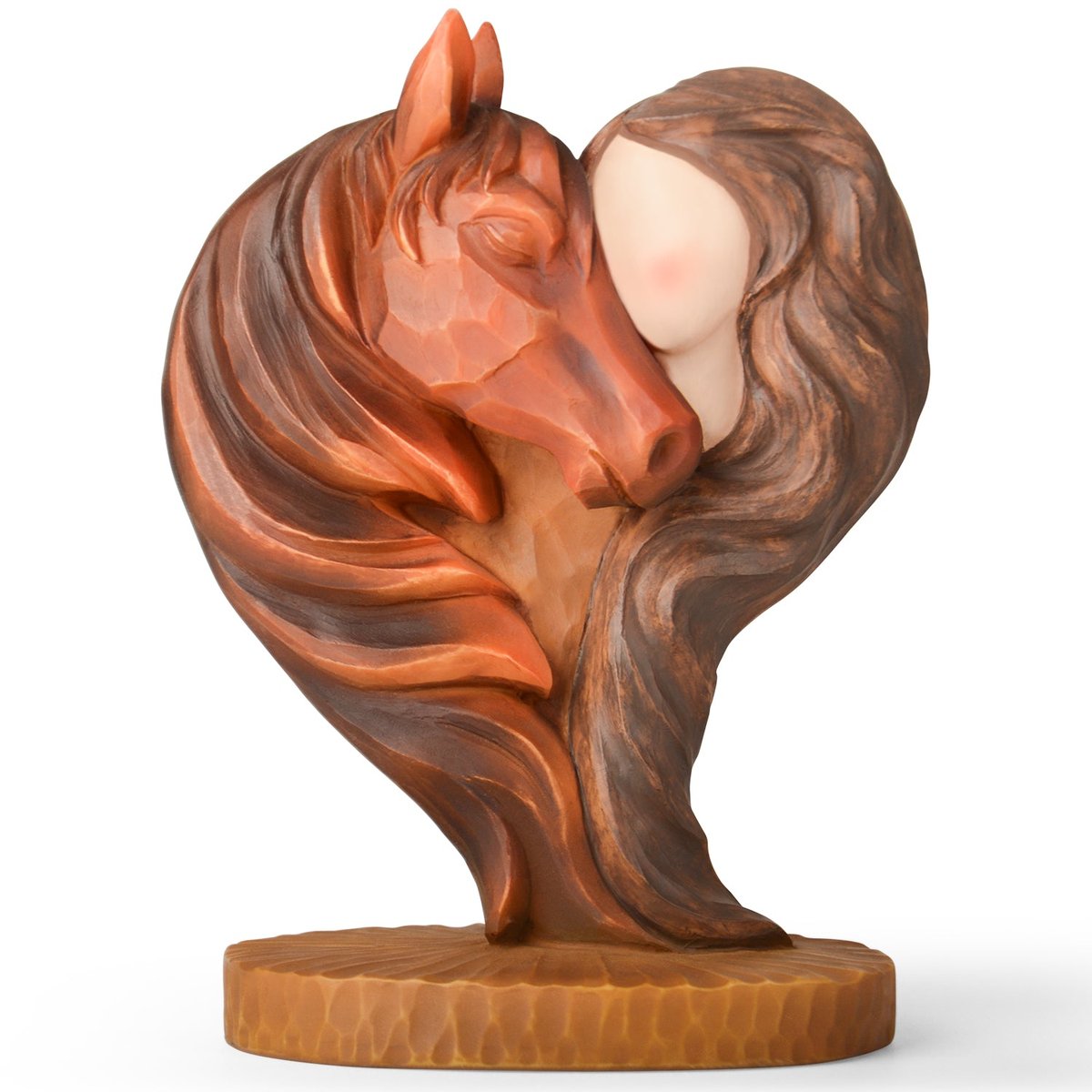 Horse Gifts for Girls Women - Horse Stuff Figurine Gifts for Horses Lovers Women Sculpted Hand-Painted Resin Cowgirl Equestrian Memorial Gift