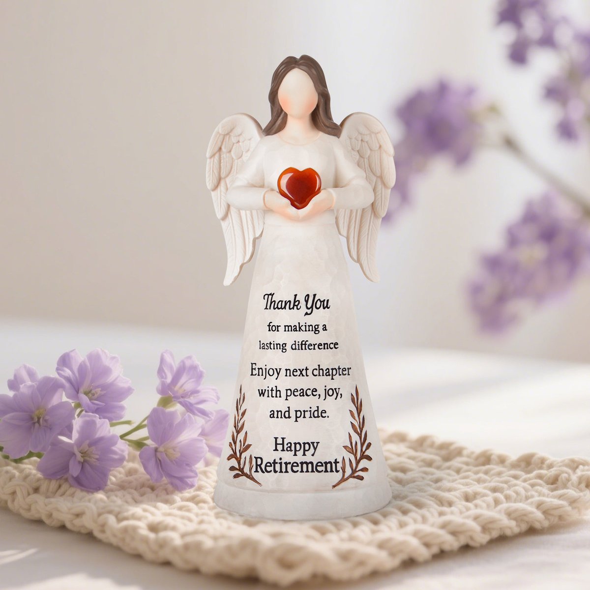 Retirement Gift for Woman 2025 - Happy Retirement Gifts for Teacher Coworker Nurses Boss Mom Grandma Sister Retirees Women Retired Party Decoration with Large 8.2" Angel Figurine — view 5