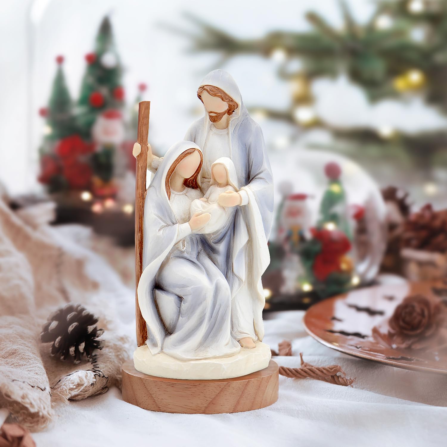 Christmas Nativity Set Figures Indoor 10” Holy Family Scene