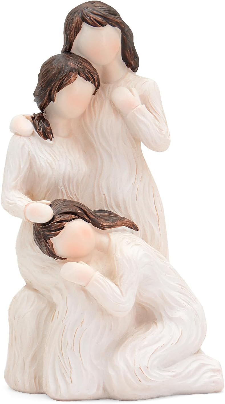 Vofstand Sister Gifts for Women Couple - Three Women Figurines Gifts for Mom Girlfriends Couple Sisters, Sisters Gifts from Sister, Sculpted Hand-Painted Figure Anniversary Birthday Gifts
