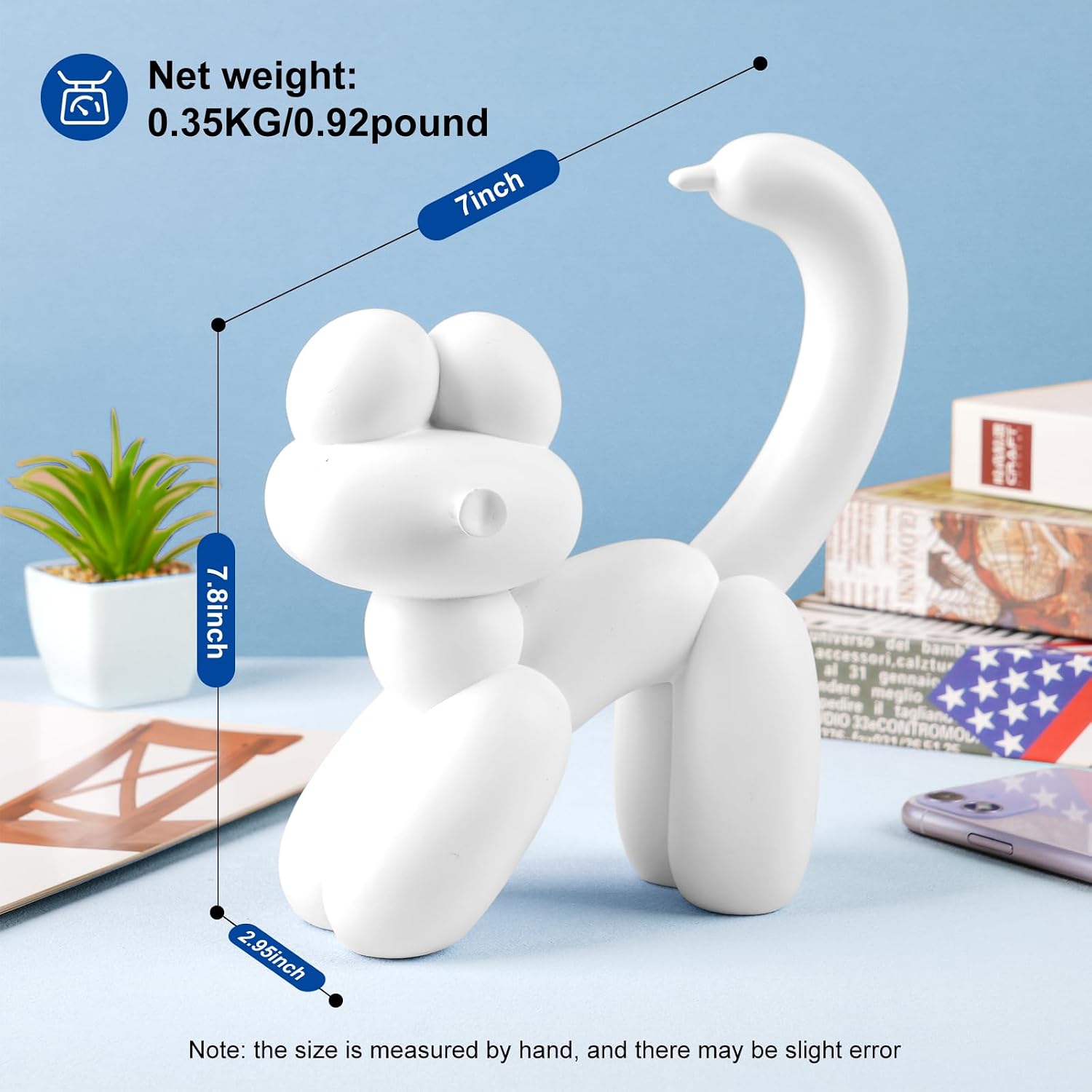 VOFSTAND Balloon Cat Figurine Decor, 7.8 Inch — view 3