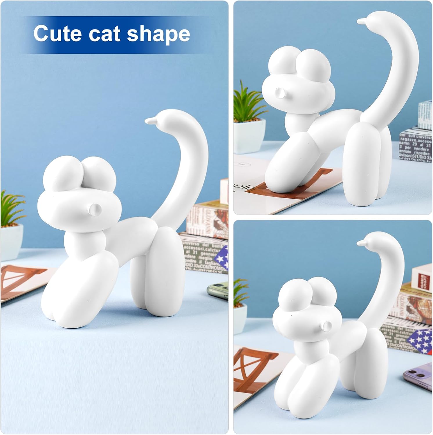 VOFSTAND Balloon Cat Figurine Decor, 7.8 Inch — view 4