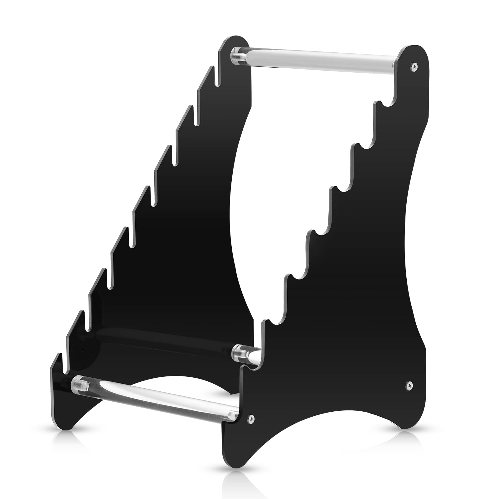 Acrylic Knife Display Stand, Fixed Blade Knife Series Display Stand/Case - Knife Holder for fixed-blade knives, Holds 8 Knives — view 8