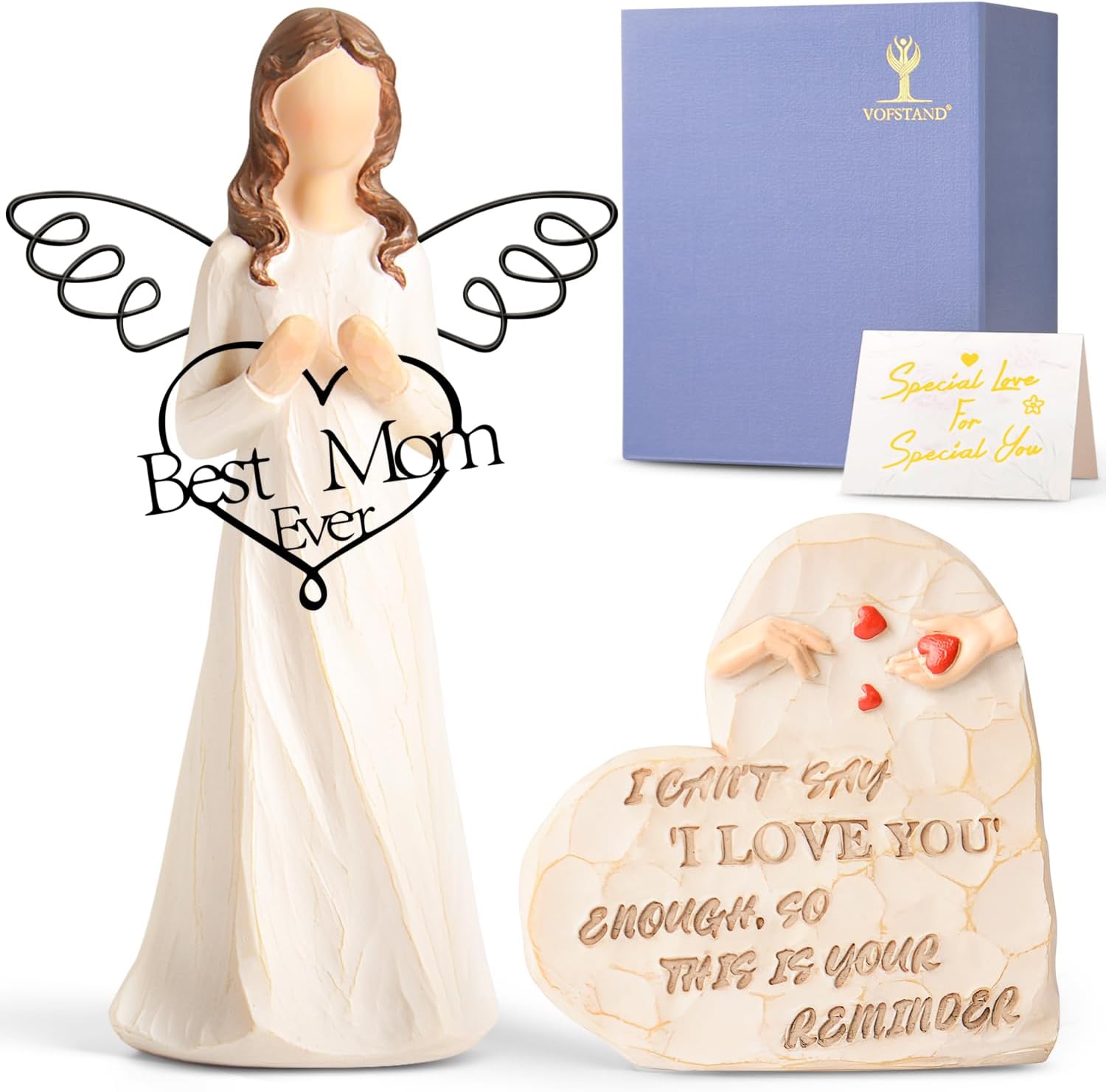 Best Aunt Ever Angel Figurine for Women, Hand Painted Resin Keepsake Gift — view 3