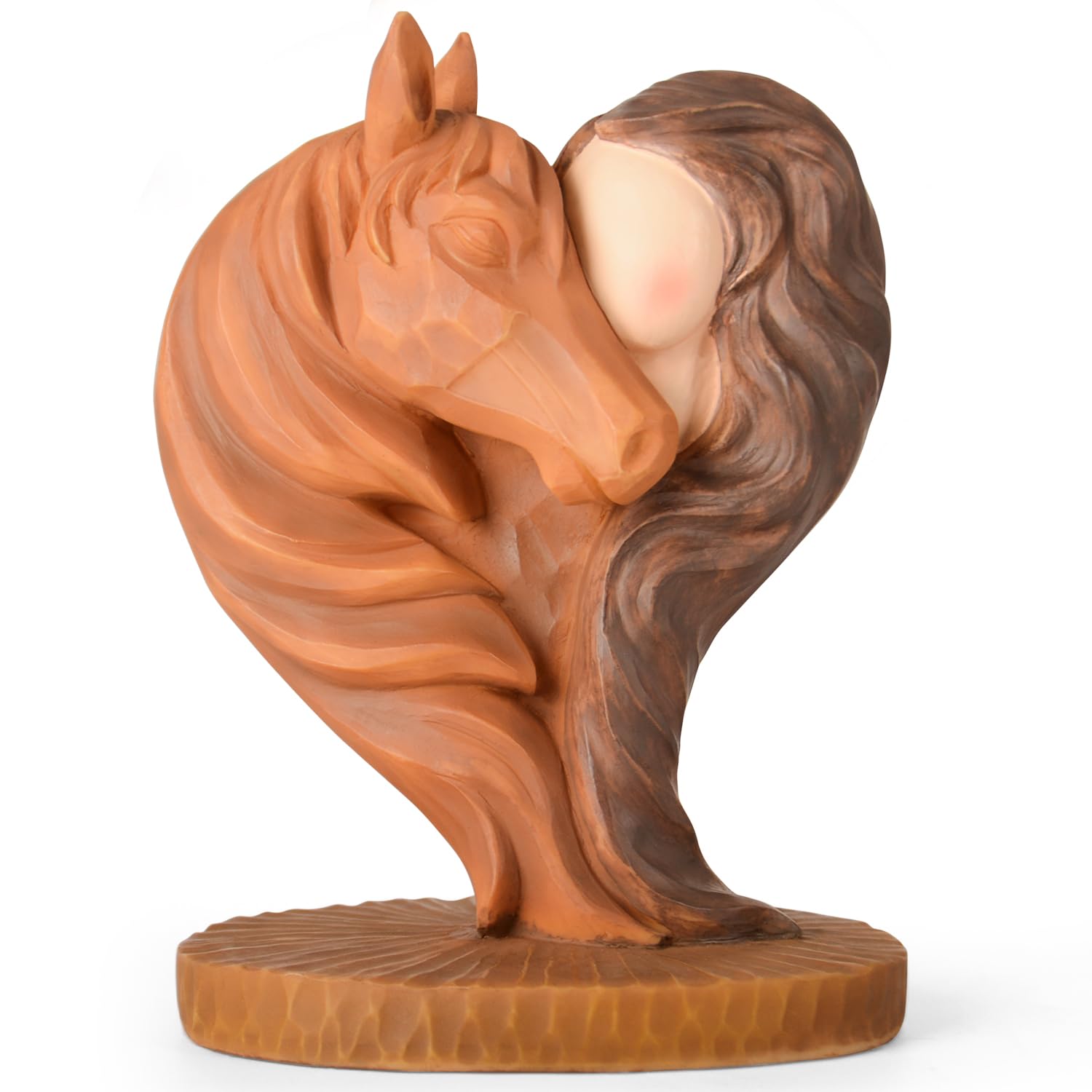 Horse Gifts for Girls Women - Horse Stuff Figurine Gifts for Horses Lovers Women Sculpted Hand-Painted Resin Cowgirl Equestrian Memorial Gift — view 8