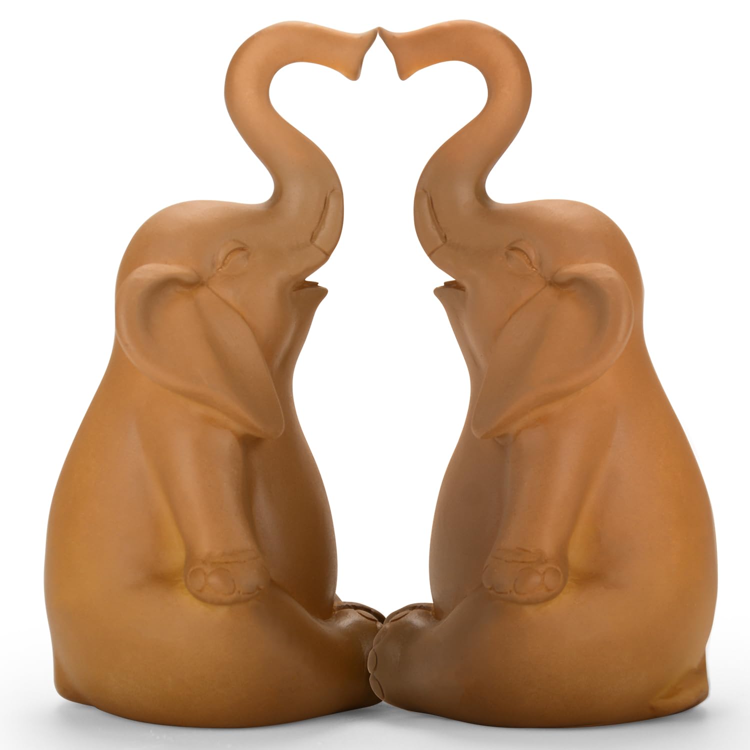 VOFSTAND Loving Pair of Elephants Elephant for Women White