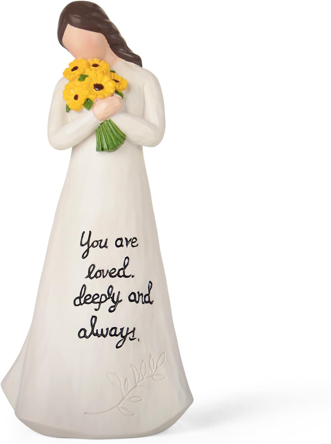 Sunflower Gifts for Women Birthday - 9.25'' Large Hand-Painted Resin Sunflower Figure Get Well Gifts Sunflower Decor, Encouragement Friendship Gifts for Women Friends Mom Sister Daughter