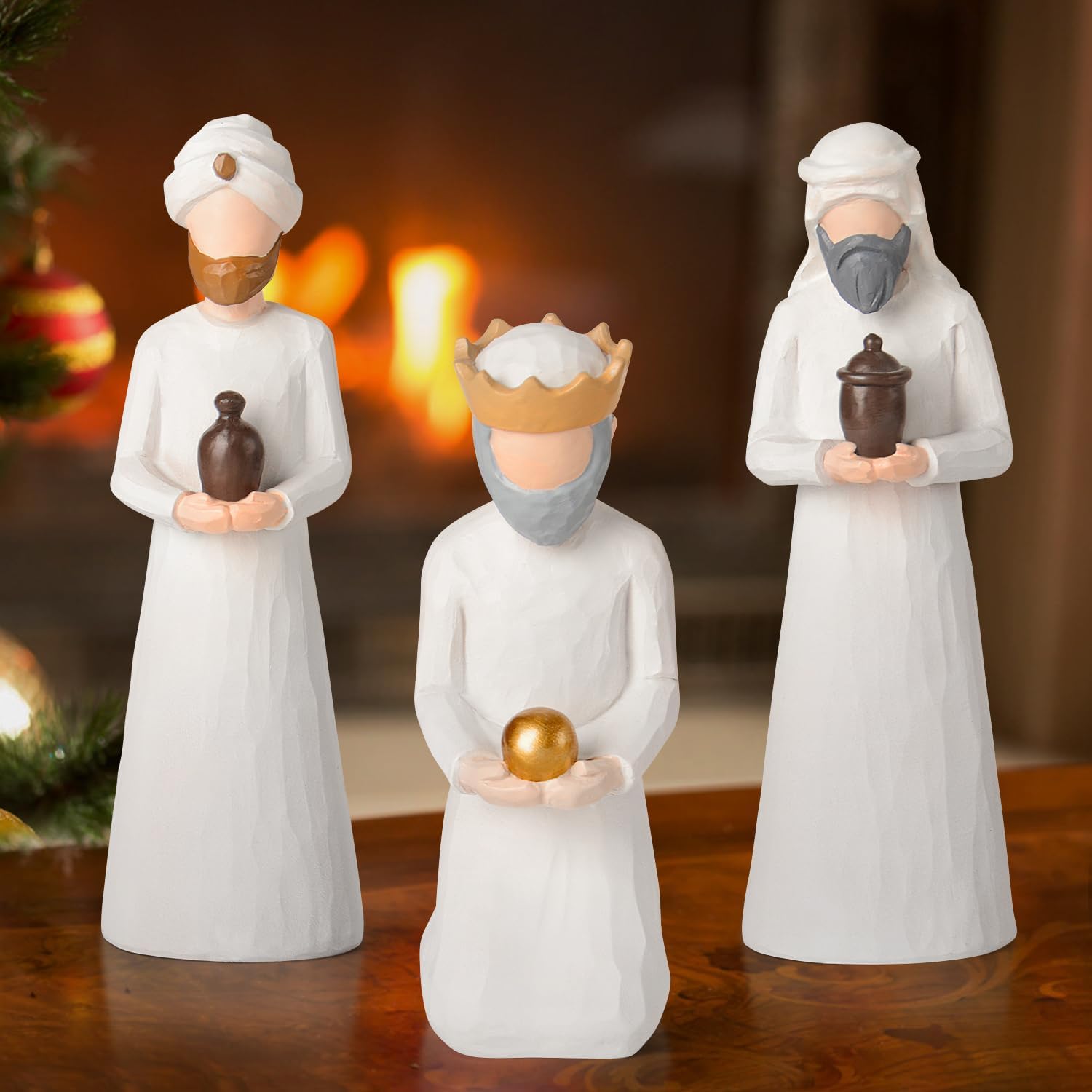 Vofstand Christmas Nativity Set Figurines Indoor - Holy Family