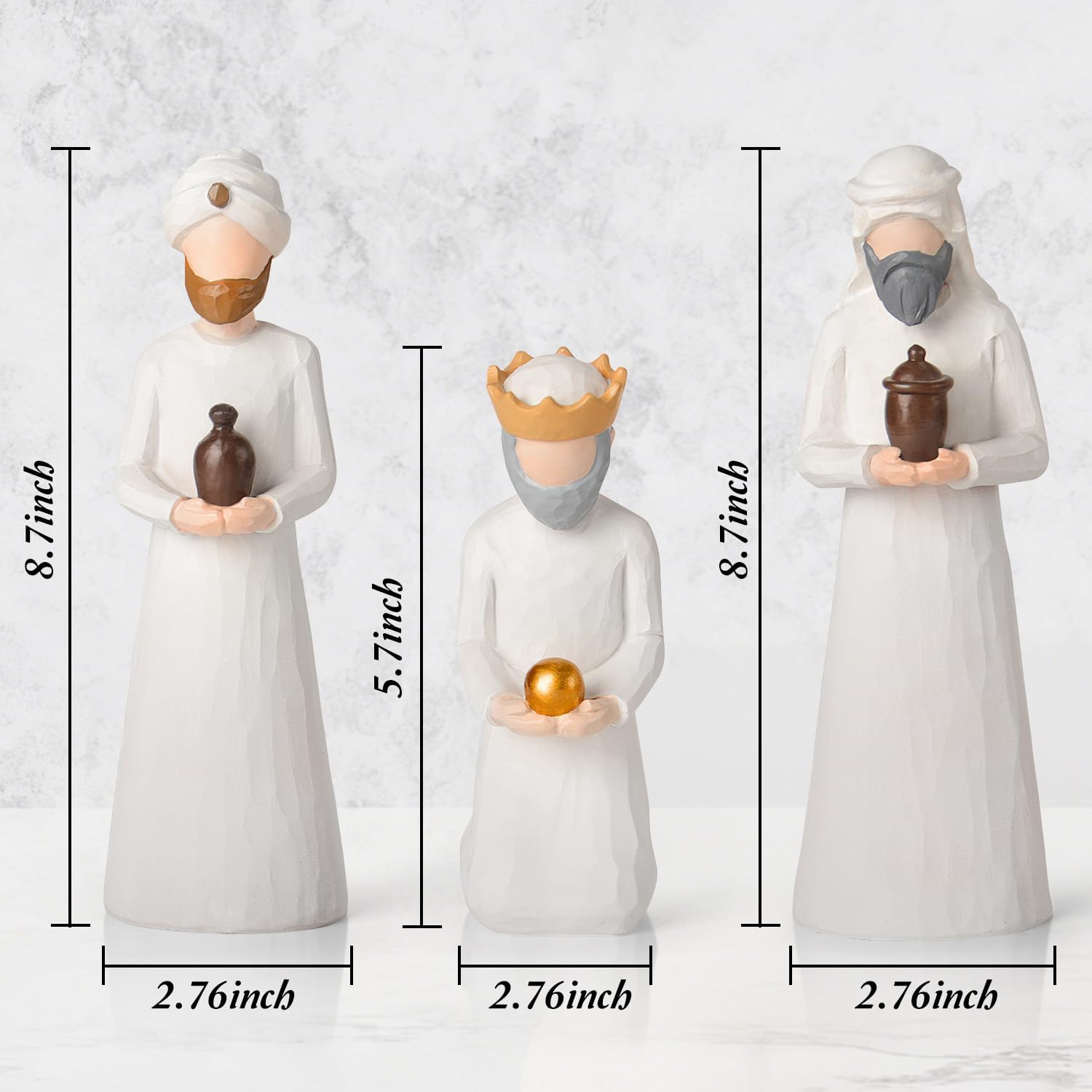 Vofstand Christmas Nativity Set Figurines Indoor - Holy Family — view 2